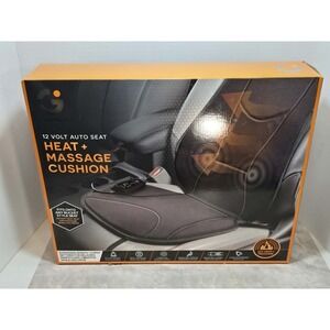SmartGear 12V Auto Seat Cushion Heat Massage Open Box Car Comfort